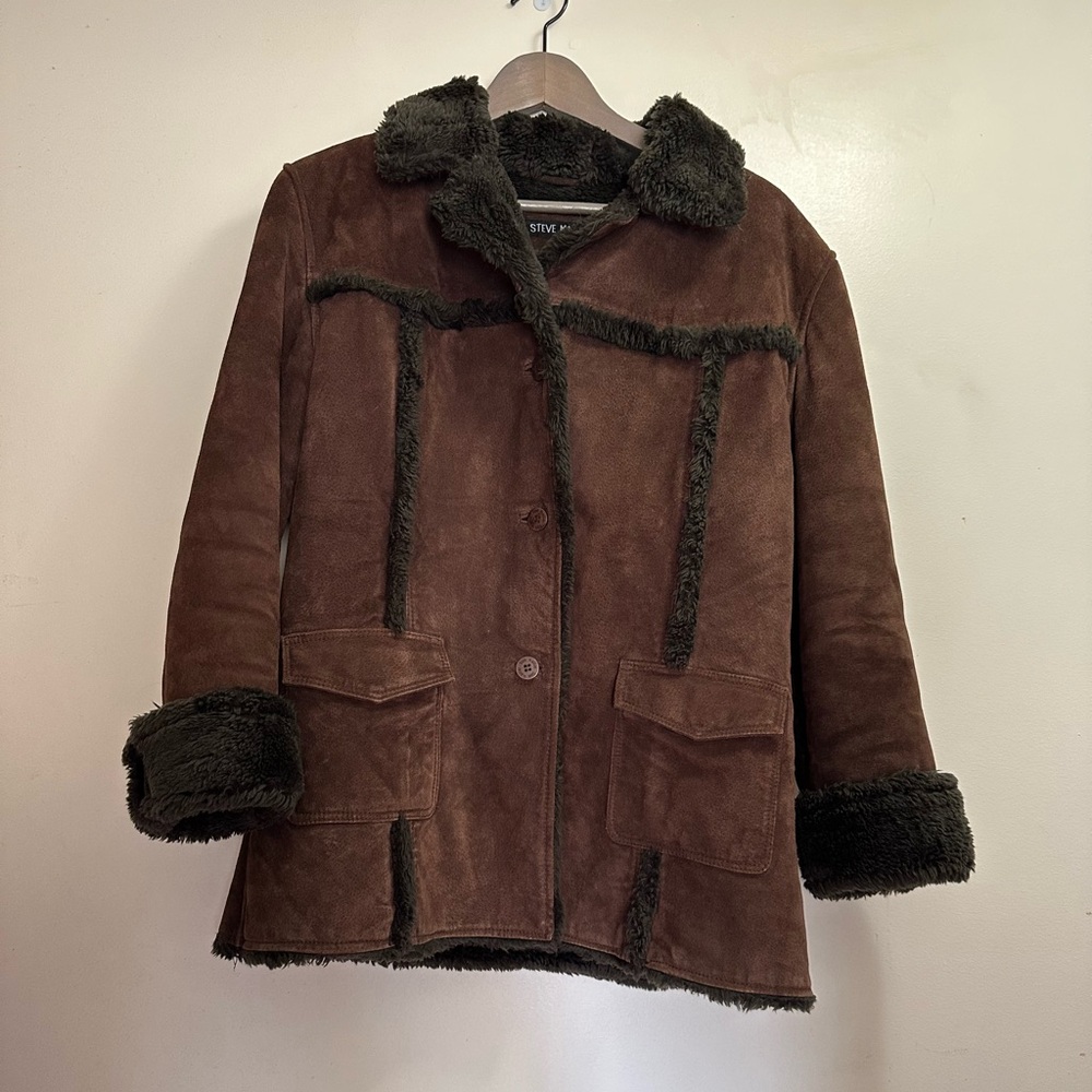 Steve Madden Women’s Vintage 90s Genuine Leather Penny Lane Brown Size L